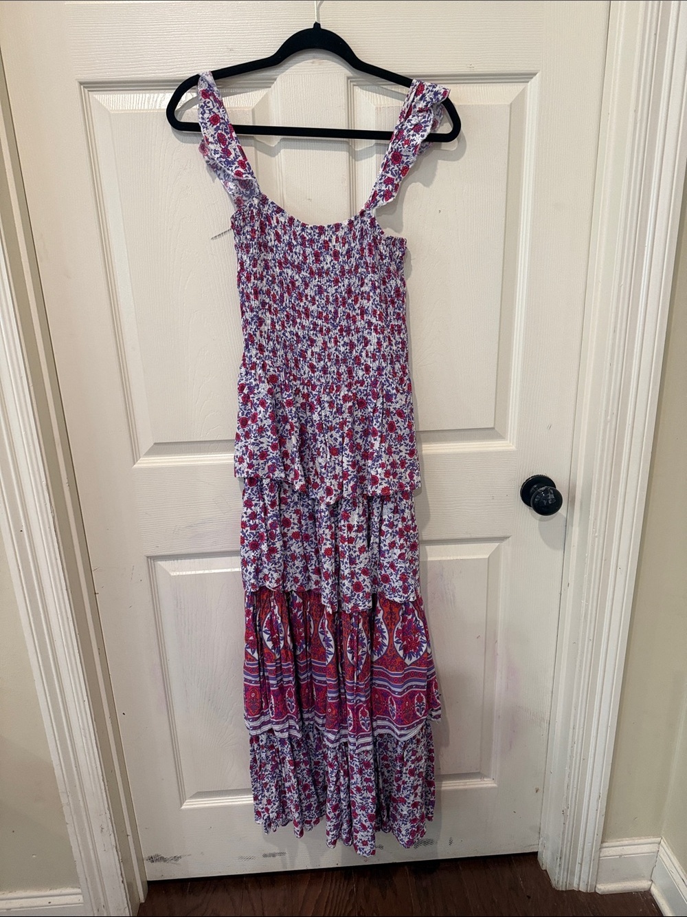 Abel the Label tiered floral maxi dress, medium - Picture 2 of 7